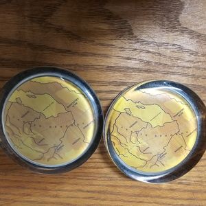 Paperweight, Glass, Map of Sonoran Desert